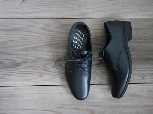 【メンズ】トラベルシューズ　プレーントゥレースアップ　TRAVEL SHOES by chausser