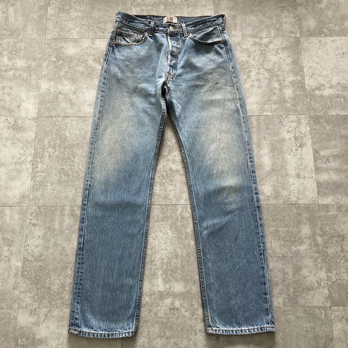 W33 L36】Levis 501 リーバイス ボタンフライ 縦落ち デニムパンツ 