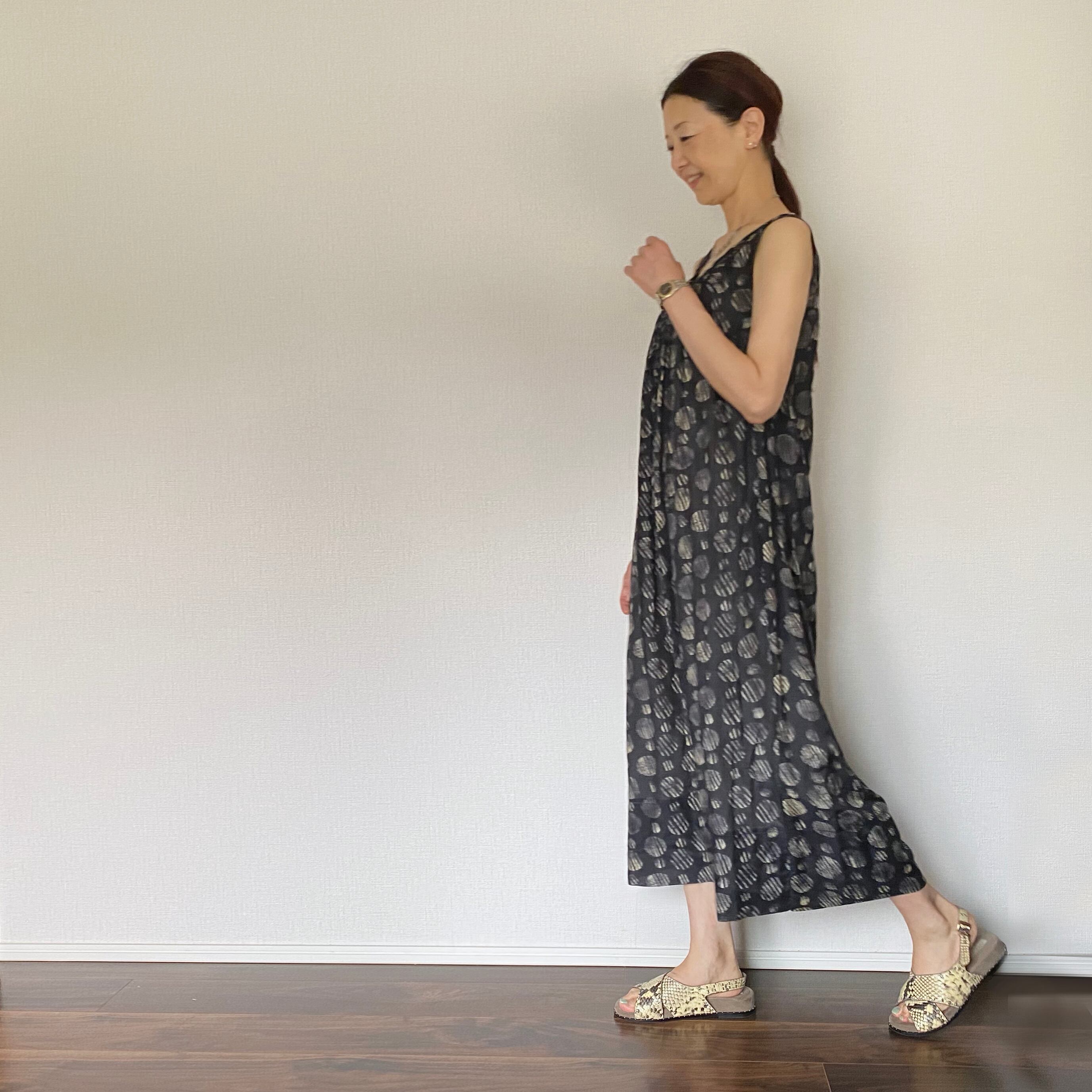 2wayノースリーブロングワンピース D02p Naocono