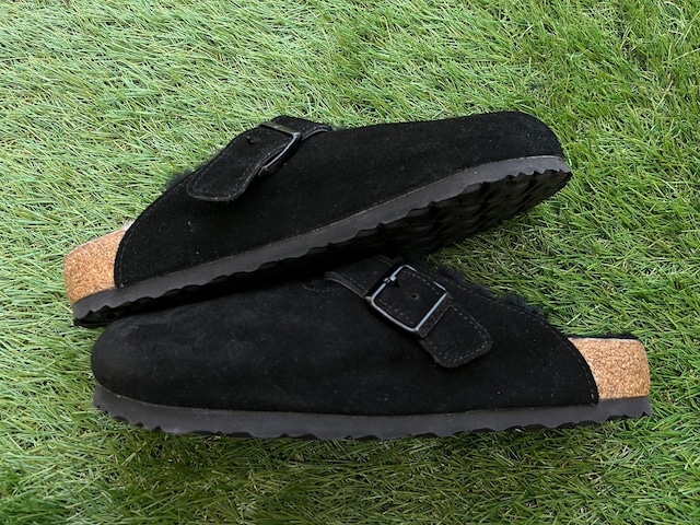 BIRKENSTOCK BOSTON FUR BLACK 42 50176