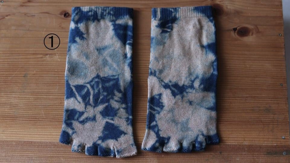 レディースソックス オーガニックコットン 柄