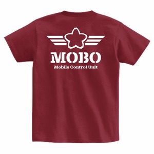 MOBO Tシャツ BW バーガンディ