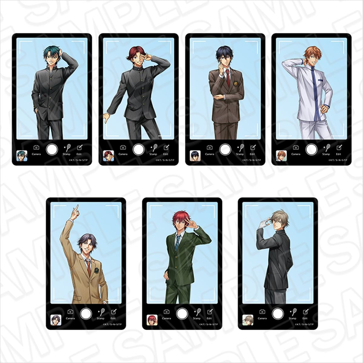 新テニスの王子様 カメラ風クリアカード(ブラインド) 制服 ver. BOX 全7種