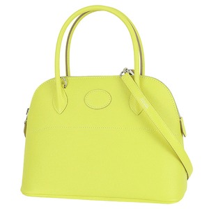 Unused HERMES エルメス ボリード27 ヴォーエプソン ライム シルバー金具 2WAY ショルダーバッグ ハンドバッグ 未使用品