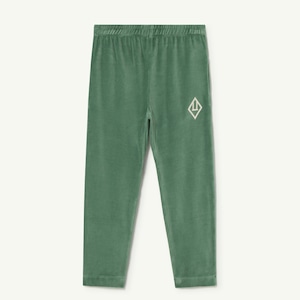 The Animals Observatory / Green Velvet Camaleon Kids Pants