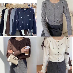 花柄カーディガン