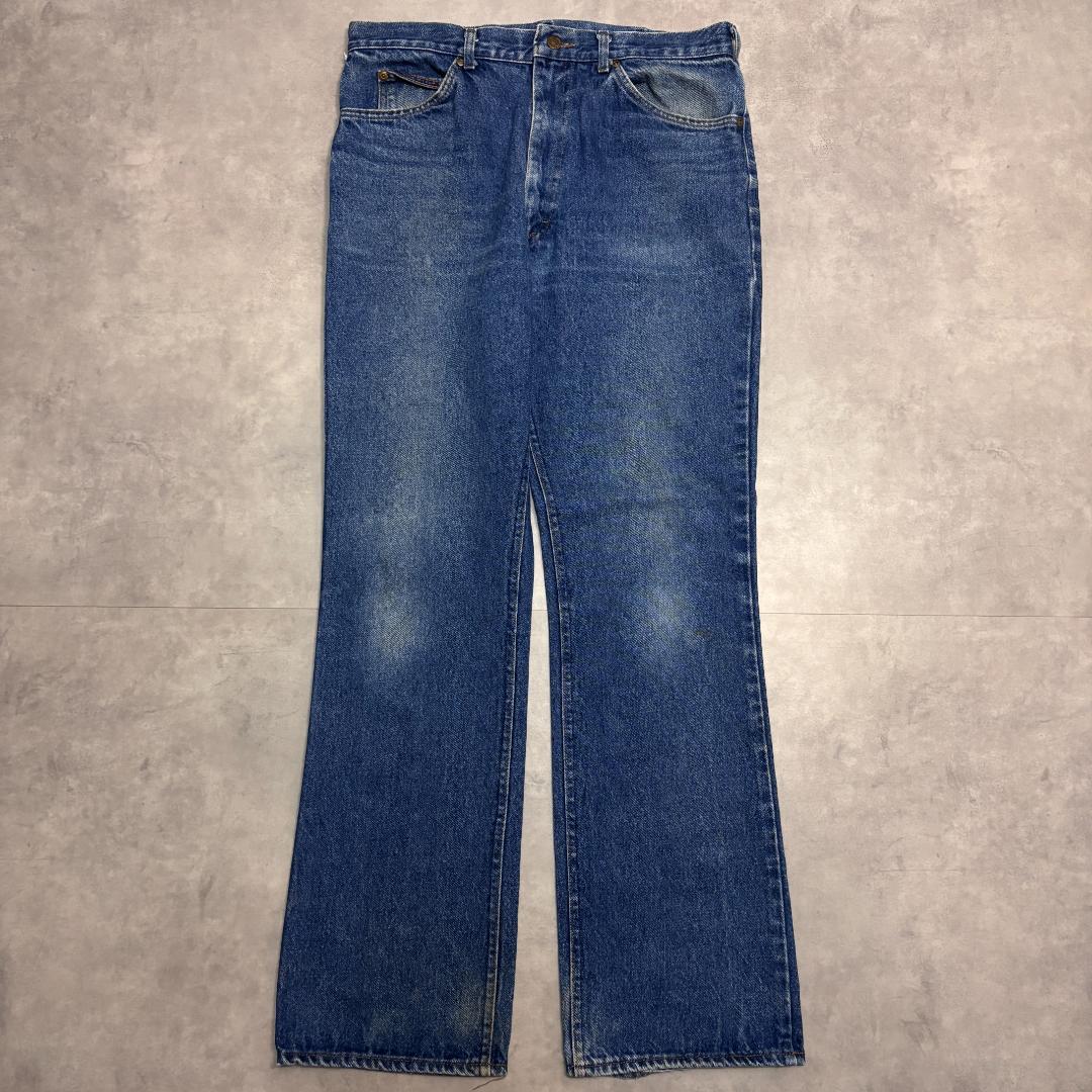 Lee リー W36 フレアデニム ブーツ 青 古着 90s USA 21390