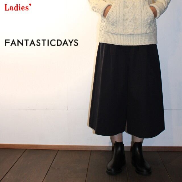 FANTASTICDAYS/ファンタスティックデイス　ガウチョパンツ GIRLY-63-01（D.GRAY）　【Ladies'】