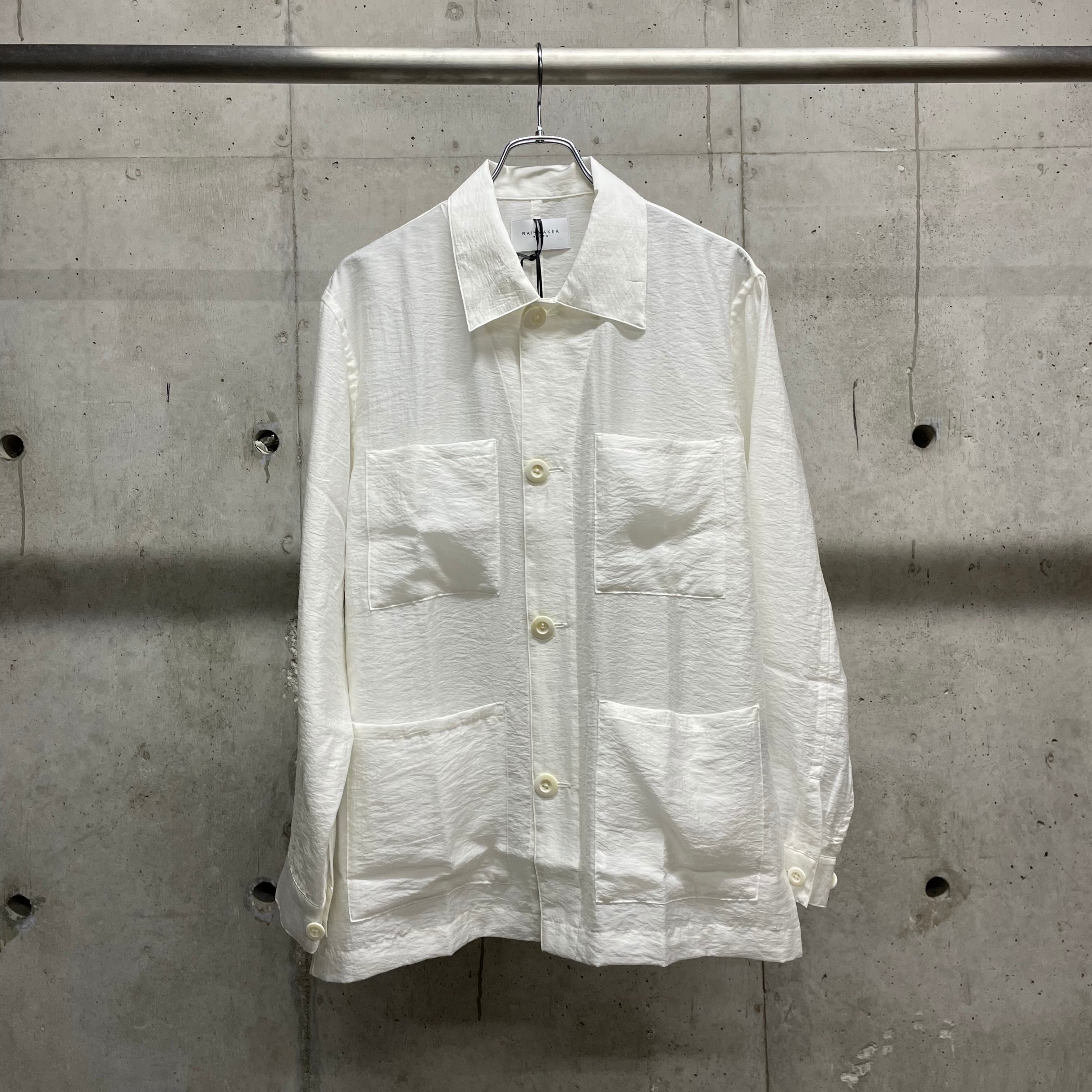 RAINMAKER】ETHEREAL WORK SHIRT_WHITE | marfa store