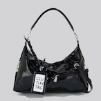 glossy faux leather bag / l0750