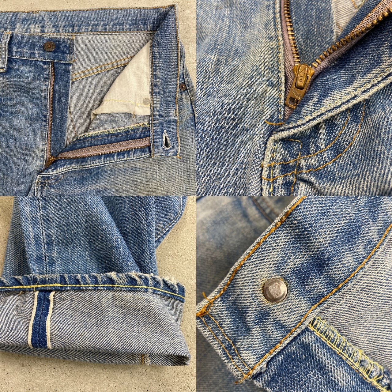 70年代 USA製 Levi's リーバイス 505 66前期 テーパードデニムパンツ
