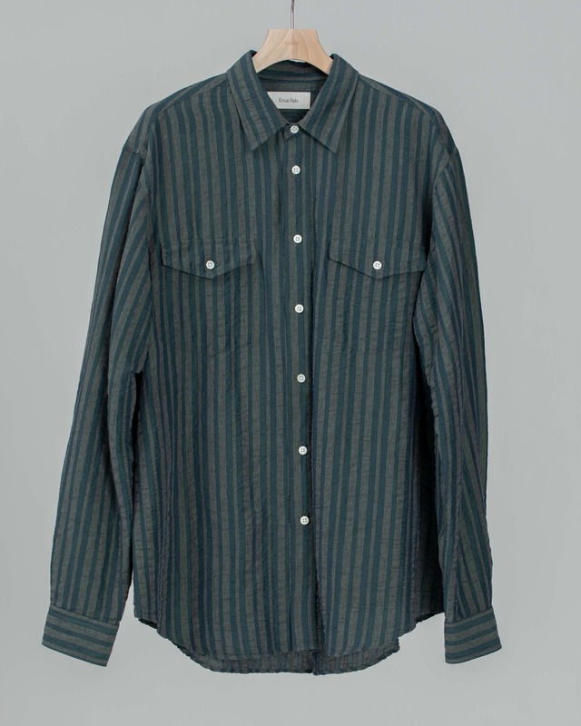 W pocket Shirt - Green