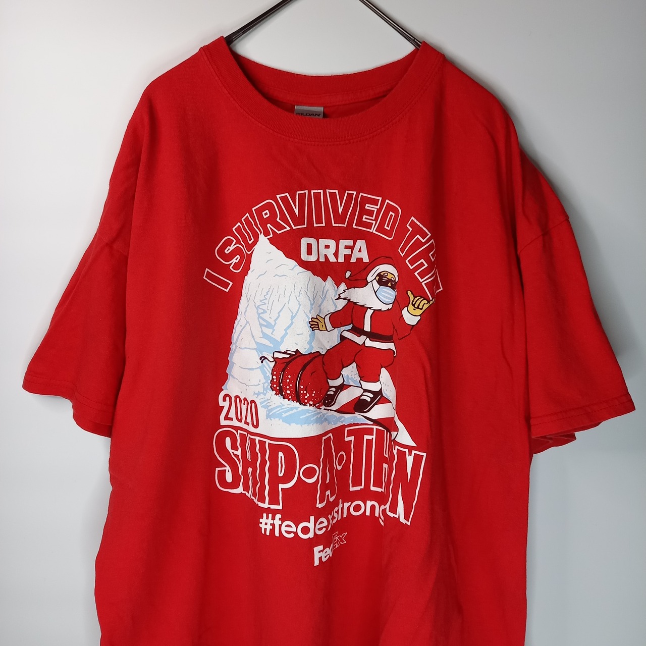 クルーネック　プリントTシャツ　半袖　企業ロゴ　FEDEX　ヘビーコットン　XL