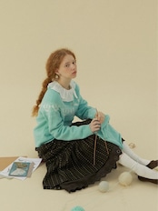 Papillon Motif Knit Cardigan F0838