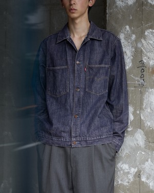 Europe “Levi’s” 70511 04, vatdye indigo denim jacket / Made In TUNISIA / L size