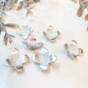 【アウトレット】ライラック(ピンなしタイプ）シルバー6個セット