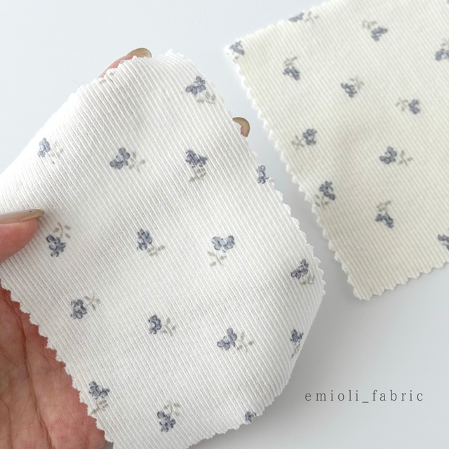 【即納】リブニット / haim blue flower