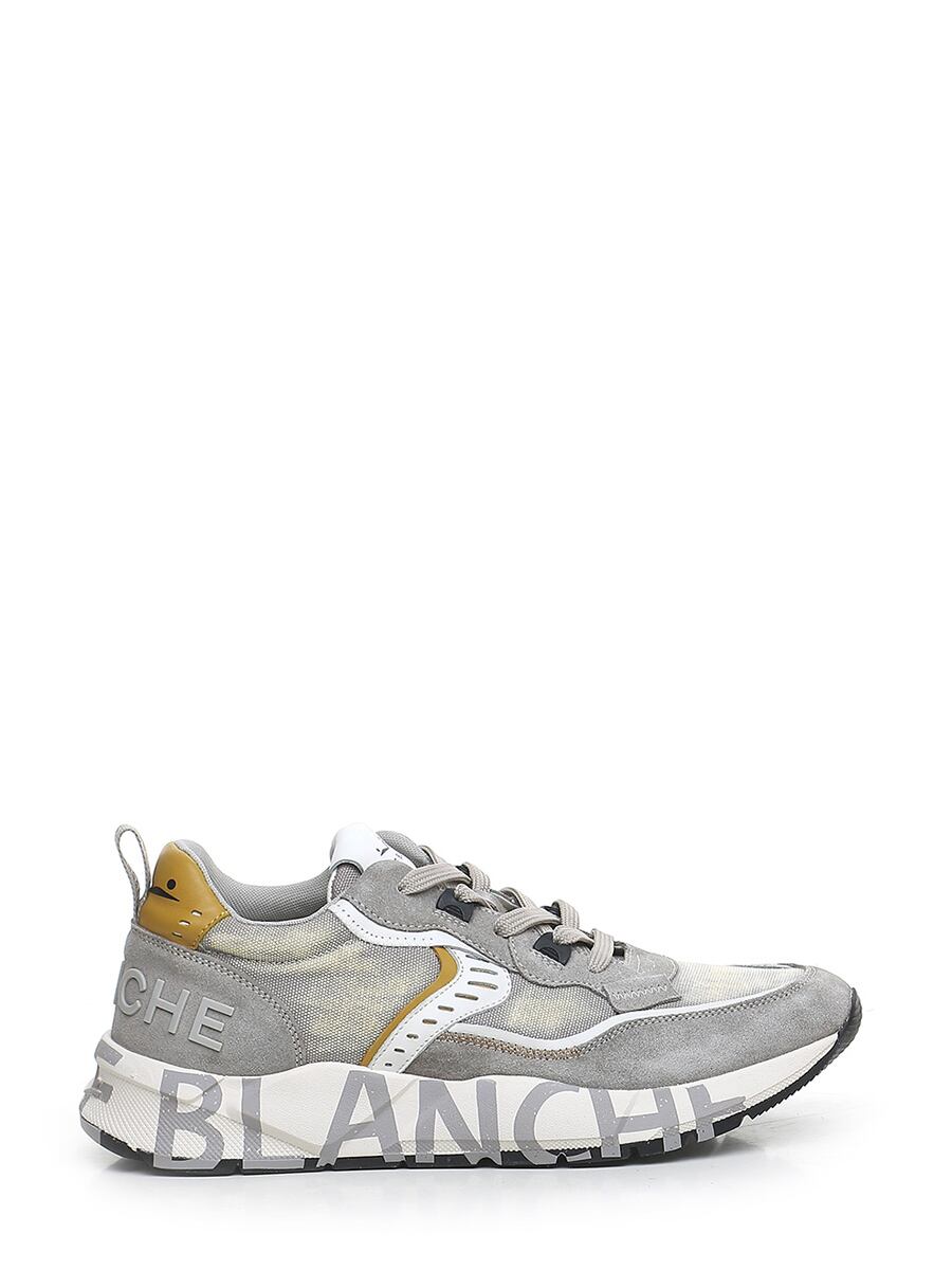 VOILE BLANCHE メンズ スニーカー レザー・ファブリック・ラバー Grey/beige
