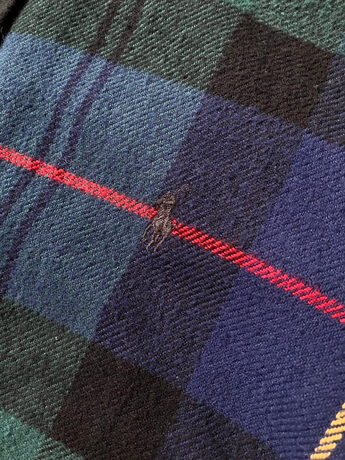 TRL128RALPH LAURENラルフローレン　長袖シャツ　チェック　Sサイズ　ネルシャツ　美品