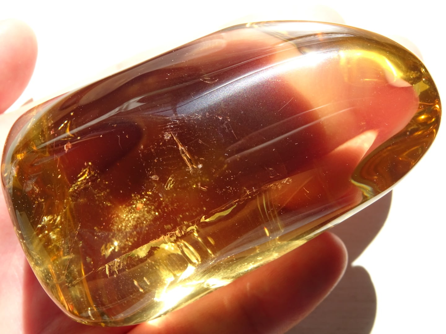 オールドマスターレムリアンシトリン・タンブル(Super Quality) ~Prince Citrine、太陽のしずく~