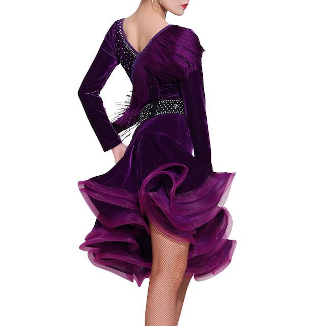 フリンジ ウエストベルト ラインストーン ミニドレス ds1059