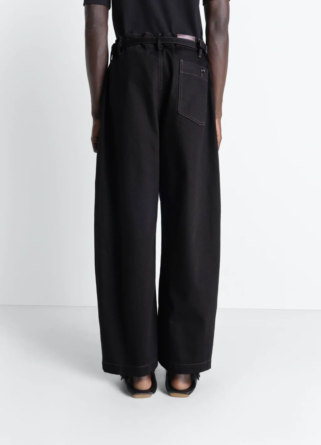 LEMAIRE MAXI WORKWEAR PANTS BLACK PA1244 LD1055 | BEST PACKING STORE