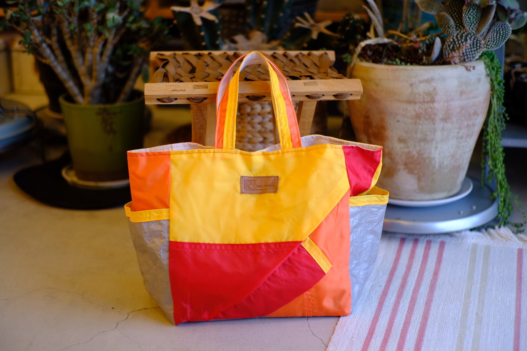 Upcycle Tote M Sunset【トートバックM サンセットカラー アップ