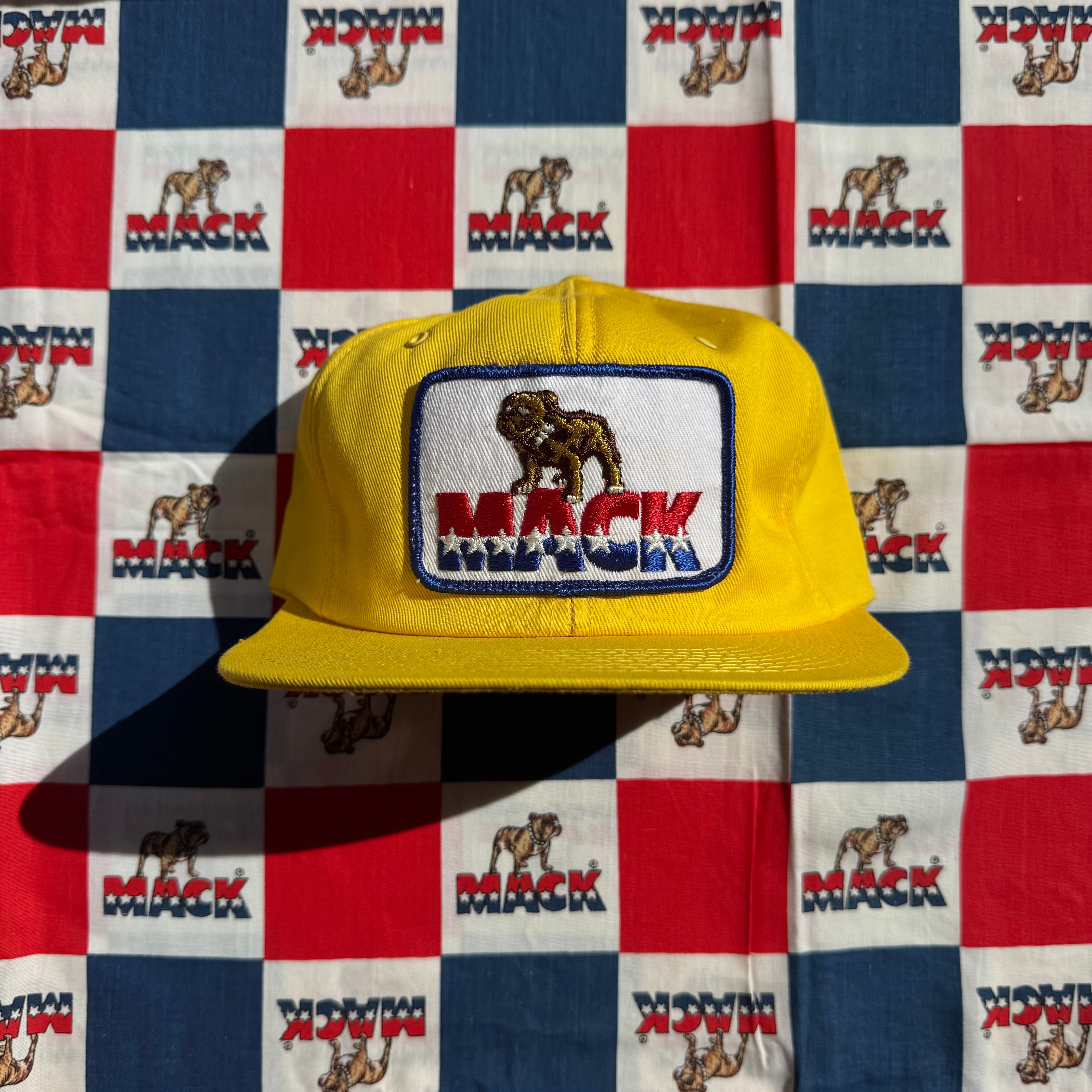 DEADSTOCK Mack Truck Twill Trucker Hat made by K-Brand