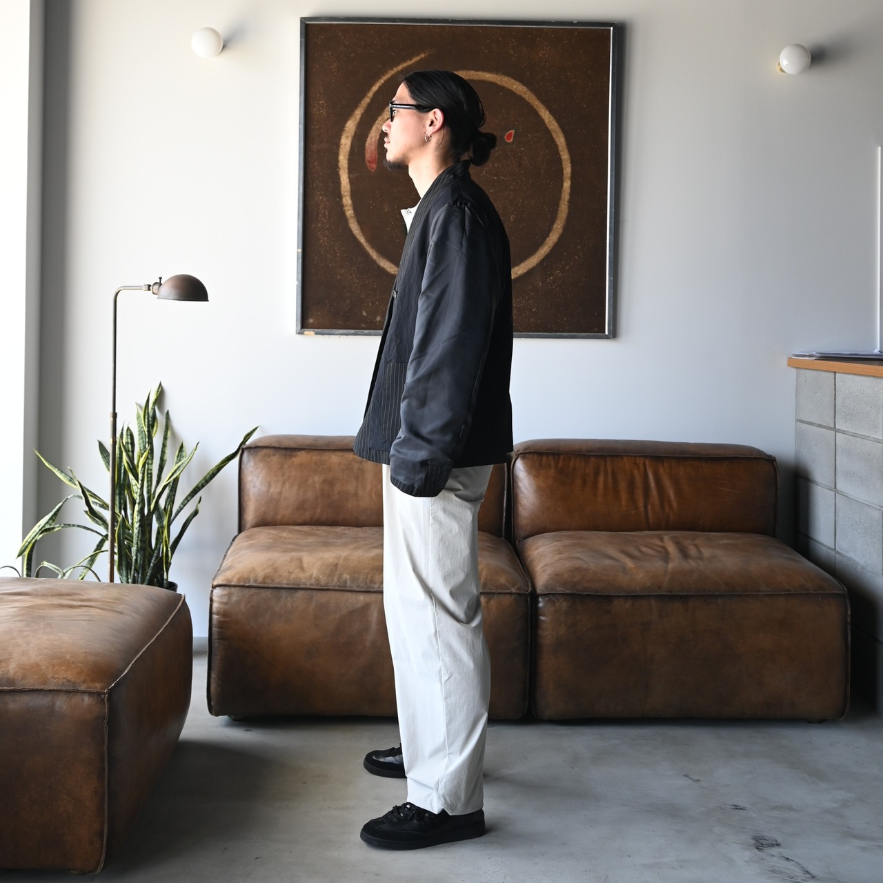 KUON(クオン) Reversible Kimono Collar Blazer