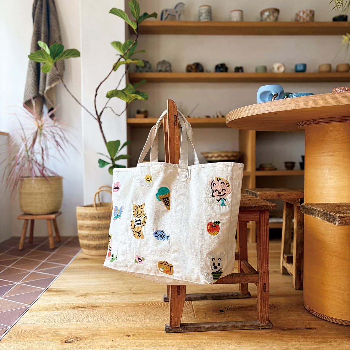 バッグ OSAMU GOODS market bag_happy days OSAMU GOODS market bag_happy days | millvalley