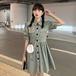 ✞ スカート ソリッド カラー♥カワイイ♥半袖スリーブ ショート スウィート ソリッドカラー ✞ゴスロリ SM ミリ 甘ロリ クラロリ 和ロリ エレガント 黒ロリ 姫ロリ 華ロリ BB-BB3966868