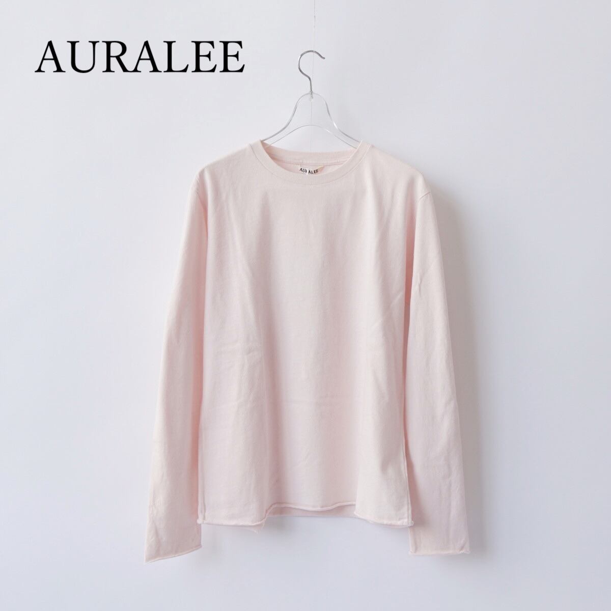 AURALEE/オーラリー・BRUSHED ORGANIC COTTON JERSEY L/S TEE | a flat