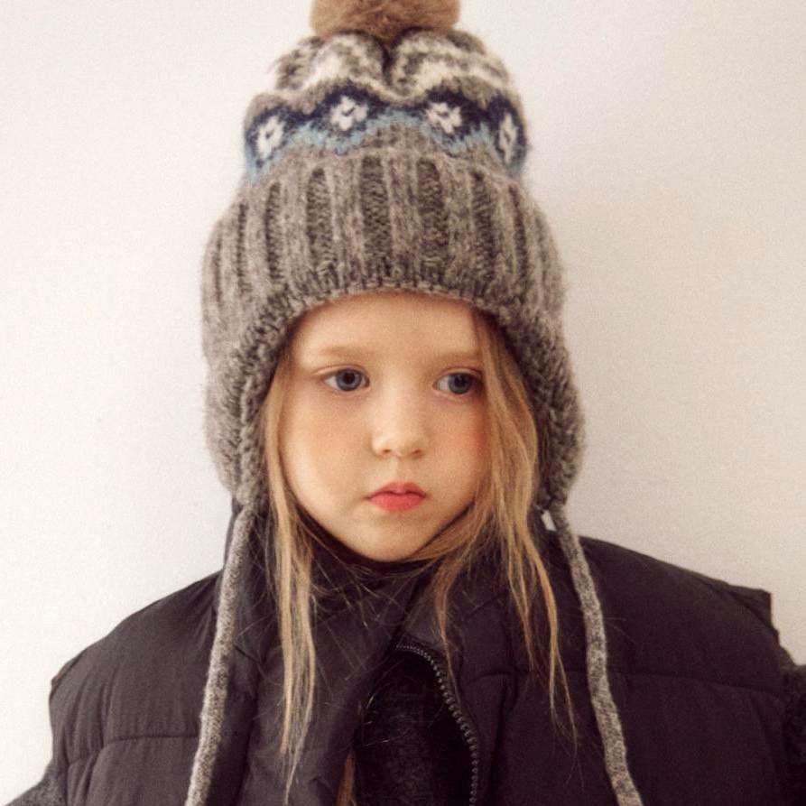 «予約» By MiMi ジャガードニット帽 4colors