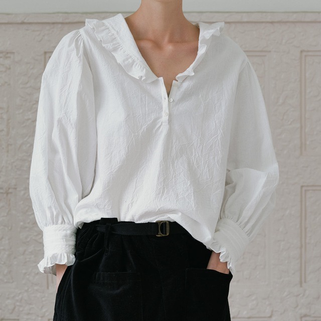 Frill Sailor Collar Blouse  W00206