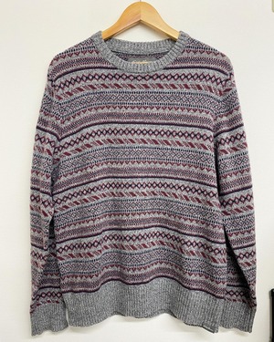 00sEddieBauer Fair Isle Wool Acrylic Knit Sweater/L