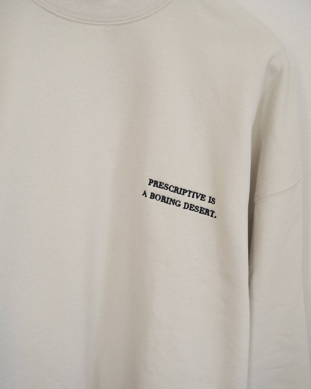 anuke(アンヌーク) Embroidery Logo Sweat | サウスオレンジ｜メンズ