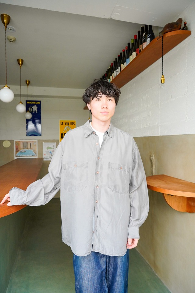 【1990s】"MPG" Silk 100% Long Sleeve Shirts / 6−163