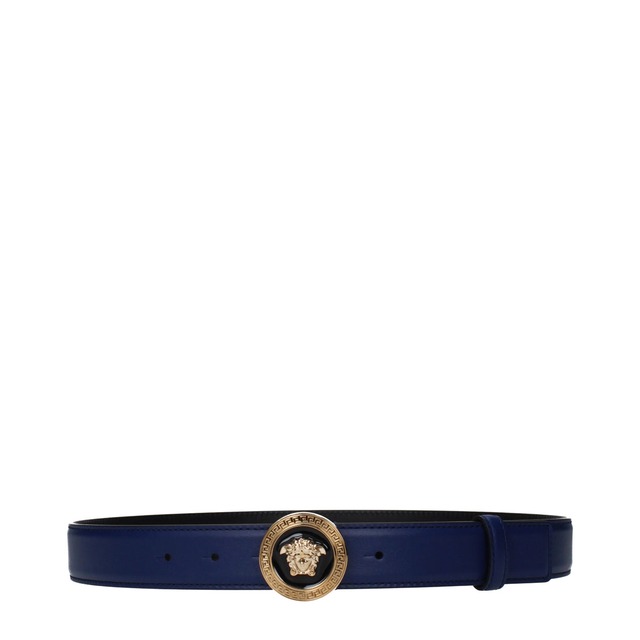 【新品】VERSACE ヴェルサーチェ レディース ベルト レザー ブルー 10123691A02150BLUELETTRICO