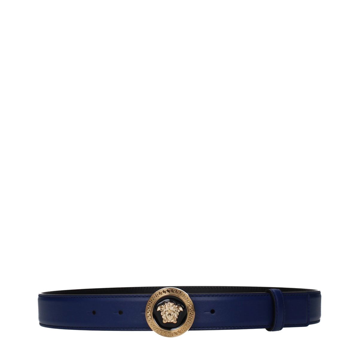 【新品】VERSACE ヴェルサーチェ レディース ベルト レザー ブルー 10123691A02150BLUELETTRICO