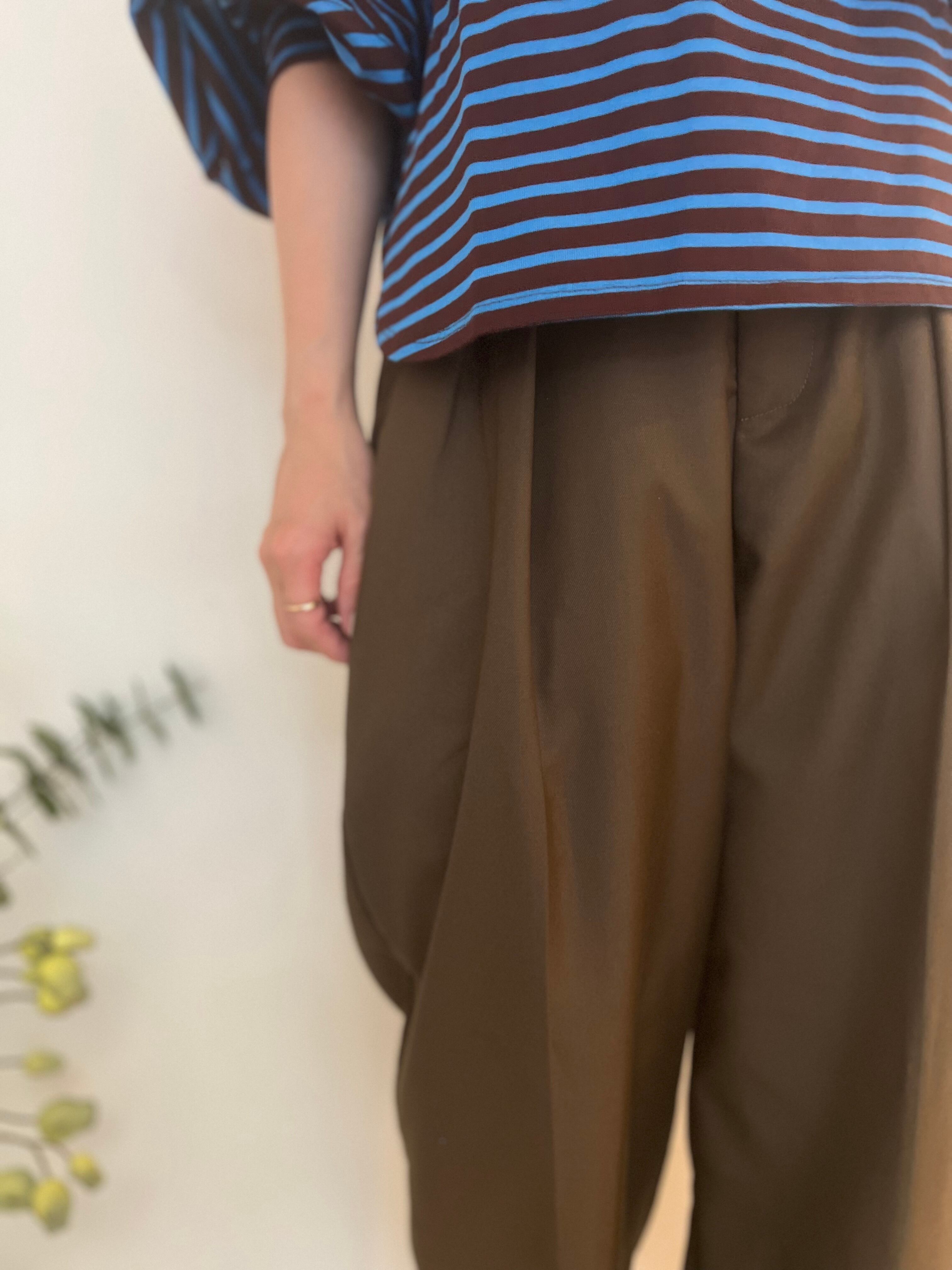 【SELECT】オンオフ使える！2タックストレートパンツ 全3色