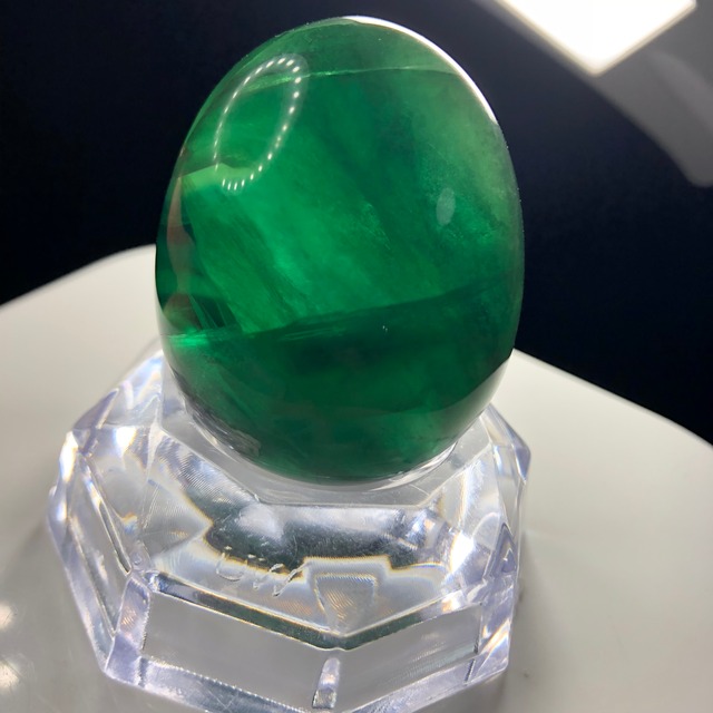 48 濃いグリーン フローライト卵