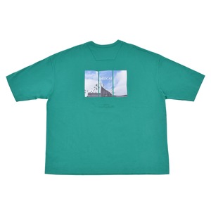 JUUN.J  Graphic Overfit Half Sleeve Tshirt GREEN