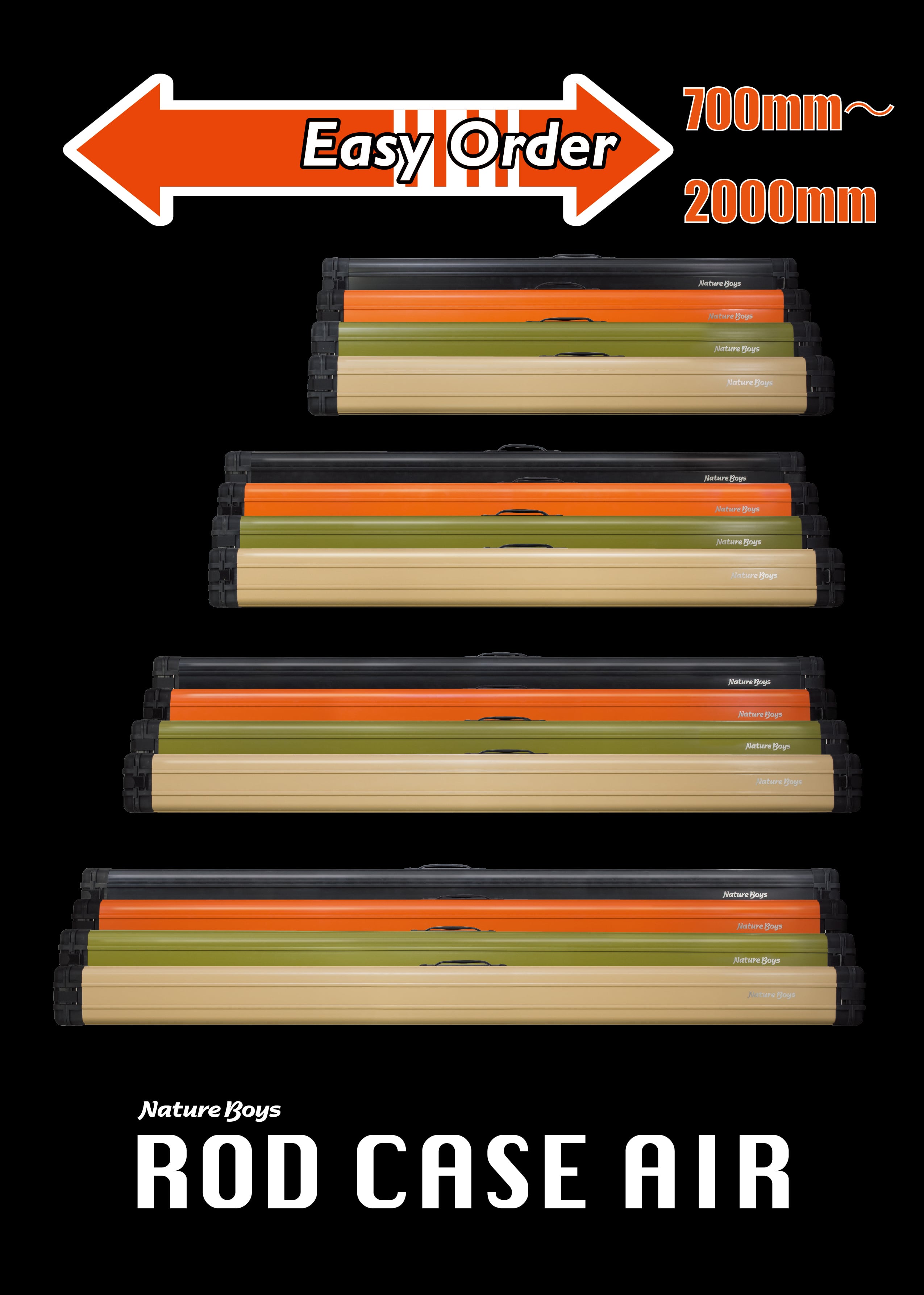 NatureBoys Rodcase Air CUSTOM ORDER SPECIAL 外寸1300mm、内寸1246mm