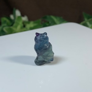 45.可愛い小さいフローライトふくろう