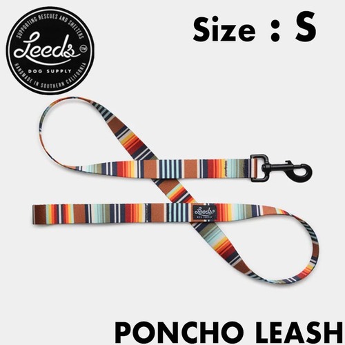 犬用リード ドッグリード Leeds Dog Supply リーズドッグサプライ PONCHO LEASH Sサイズ 日本代理店正規品