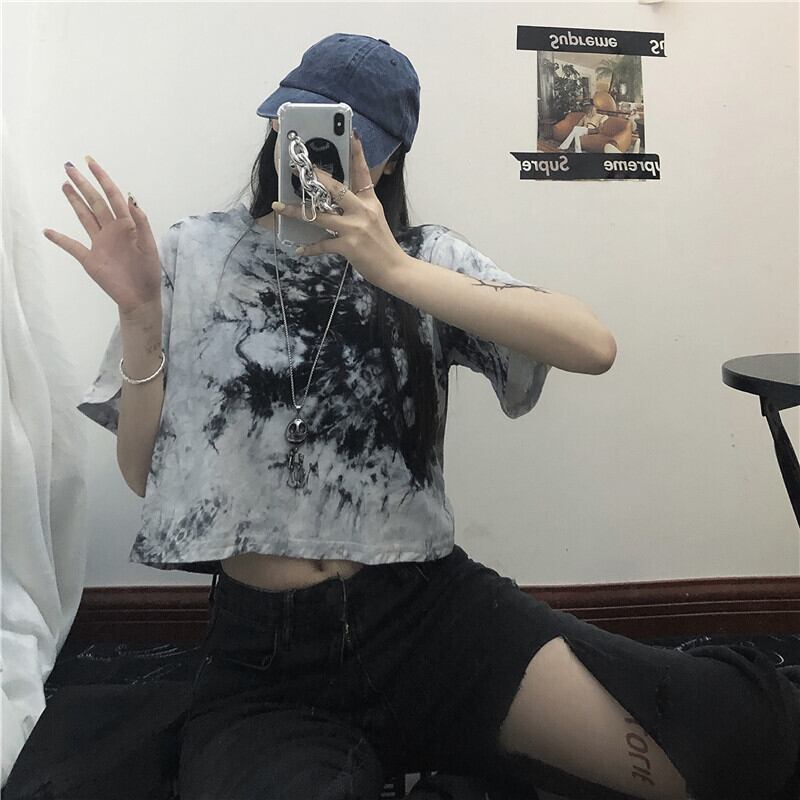 スタイルサマーショートプリントTシャツ カジュアルトップス ストリート 夏物 ケッペル5701145132