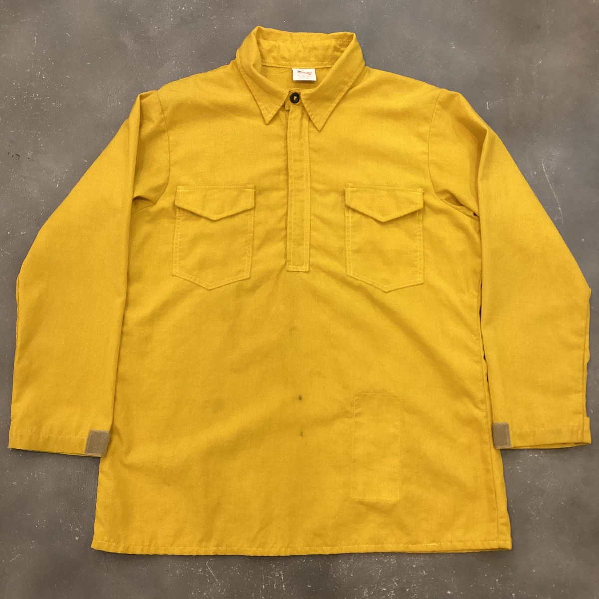 00s CREW BOSS NOMEX ファイヤーマン プルオーバーシャツ 難燃性素材 USA製 YKKジッパー フライフロント 比翼式