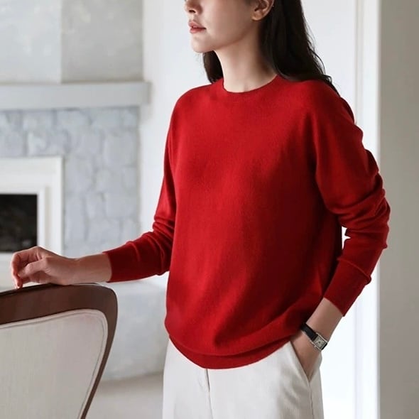 クルーネックニット ◆2col YH9653