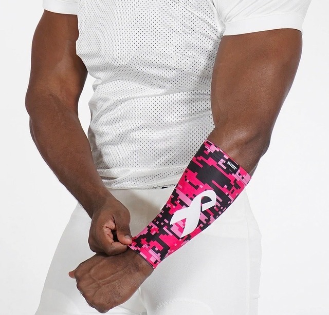 フォアアームスリーブ SLEEFS 片腕用 ピンクリボン XLサイズ