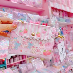 【N9】18-7キーリール付きポーチ（ポケットティッシュ入り）